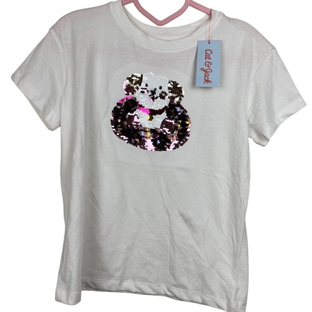 Cat & Jack Cream Donut Dog Shirt